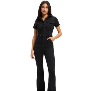 Good American Black Washed Jumpsuit Size (3) Large